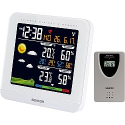 SENCOR SWS 5600 meteostanica s bezdrôtovým snímačom, biela