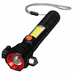 Sixtol Svietidlo do auta bezpečnostné s magnetom CAR​ LAMP SAFETY, 300 lm, COB LED, USB