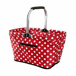 Toro Skladací nákupný košík Dots 48 x 28 x 28 cm 